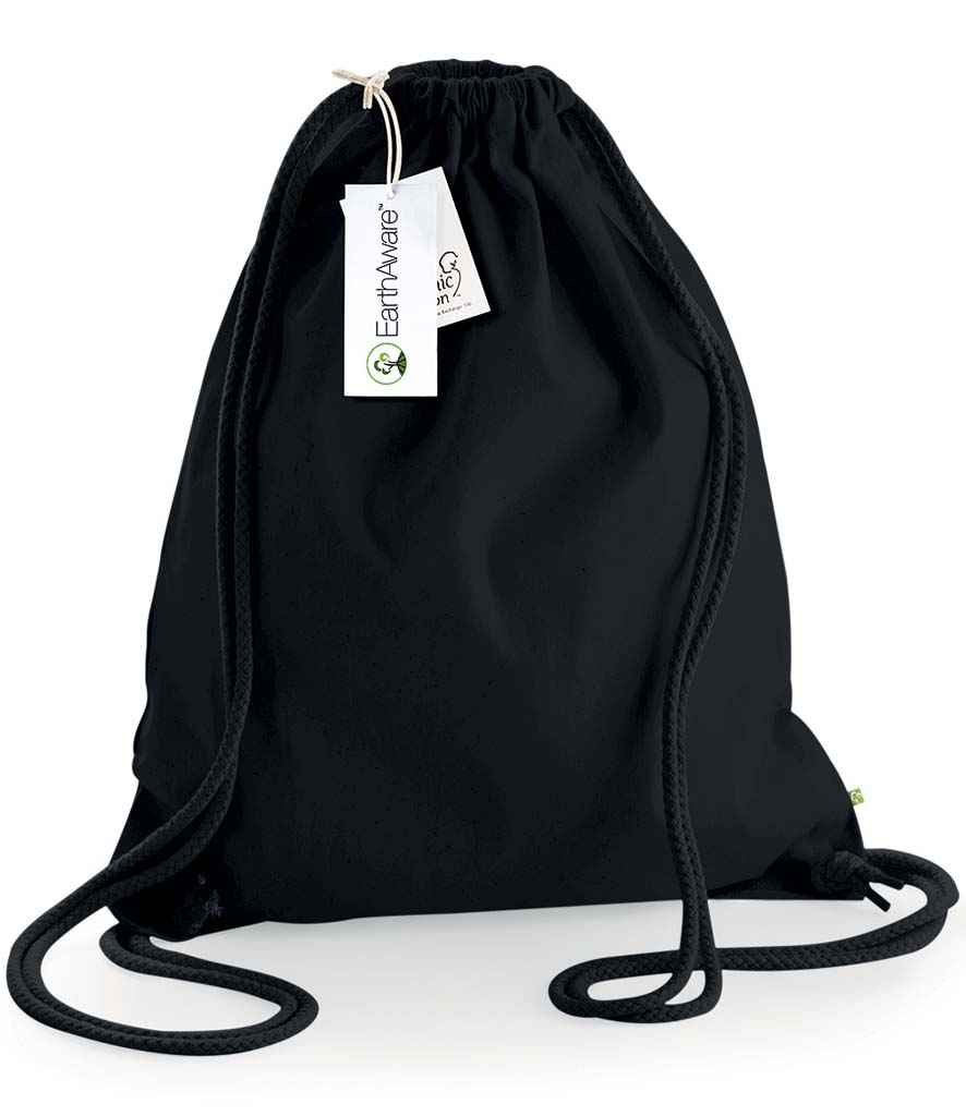 Westford Mill EarthAware® Organic Gymsac - W810 BK/BK ONE