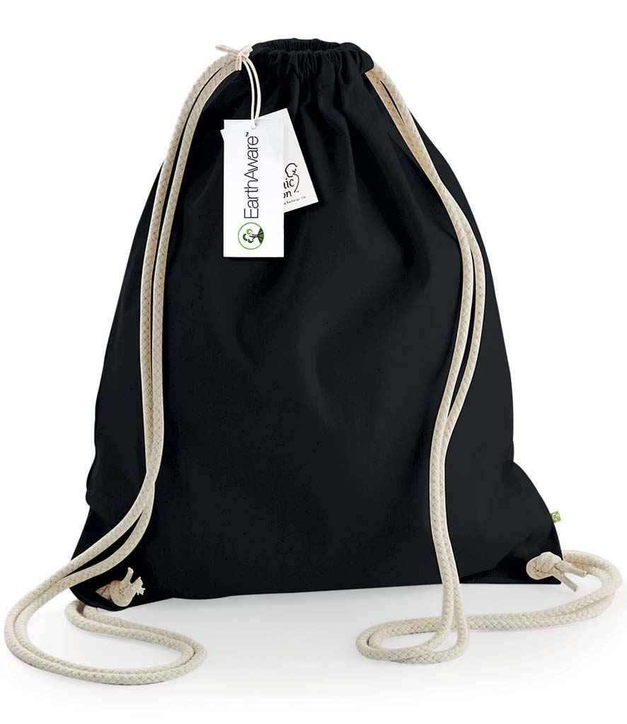 Westford Mill EarthAware® Organic Gymsac - W810 BK/NT ONE