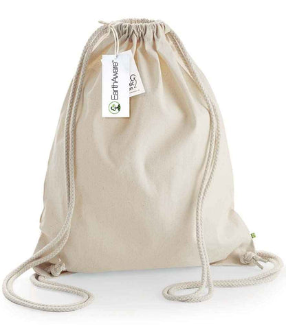 Westford Mill EarthAware® Organic Gymsac - W810 NAT ONE