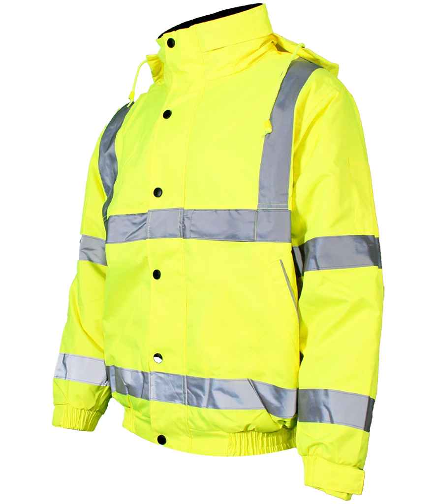 Warrior - Hi-Vis Fleece Lined Bomber Jacket - Pierre Francis