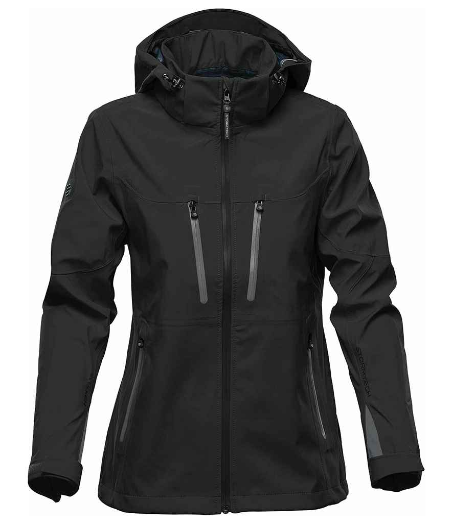 Stormtech - Ladies Patrol Hooded Soft Shell Jacket - XB3W BK/BR S
