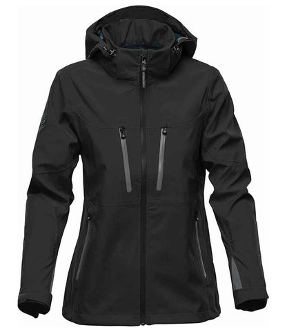Stormtech - Ladies Patrol Hooded Soft Shell Jacket - XB3W BK/BR S