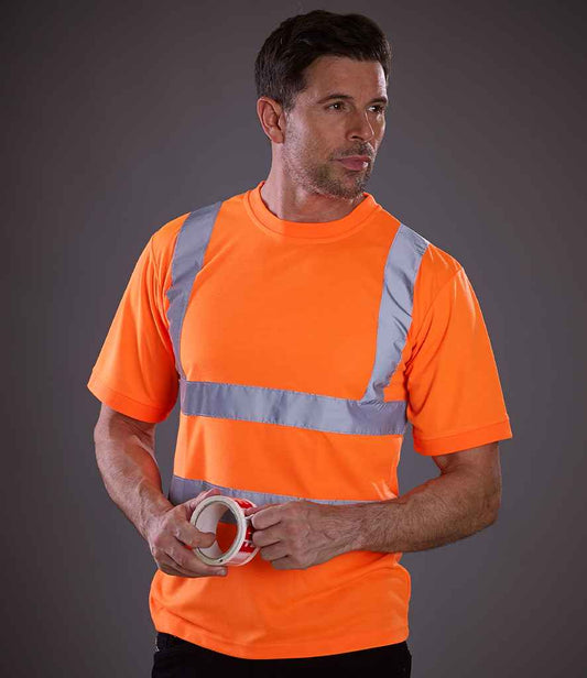 Yoko - Hi-Vis Short Sleeve T-Shirt - YK010 ORA S