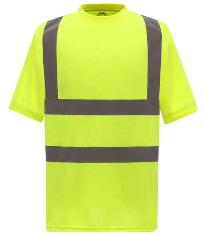 Yoko - Hi-Vis Short Sleeve T-Shirt - YK010 YEL S