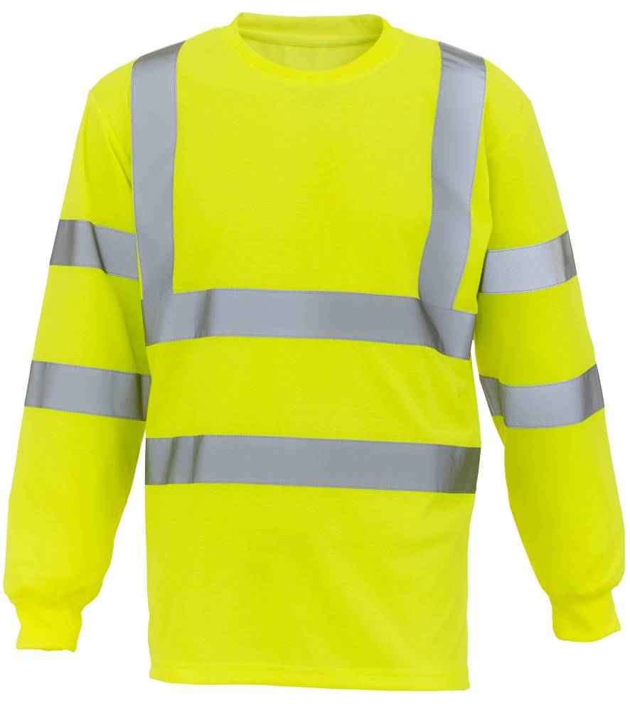 Yoko - Hi-Vis Long Sleeve T-Shirt - YK012 ORA S