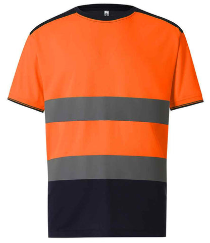 Yoko - Hi-Vis Two Tone T-Shirt - YK013 YL/NV S