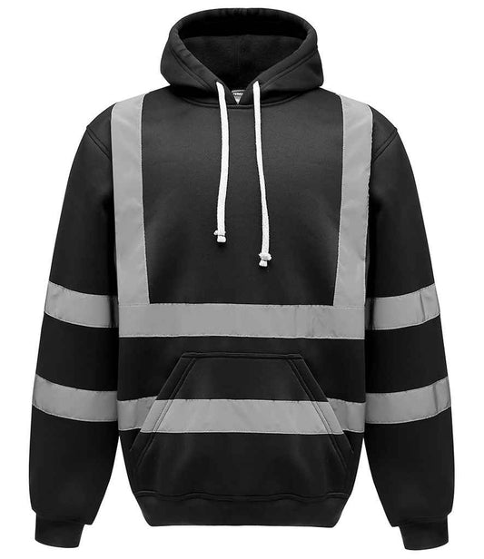 Yoko - Hi-Vis Pull Over Hoodie - YK031 BLK S