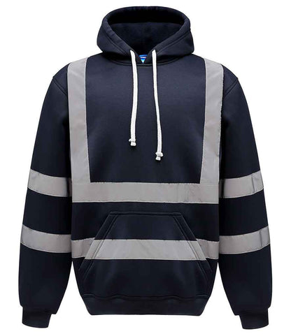 Yoko - Hi-Vis Pull Over Hoodie - YK031 NAV M