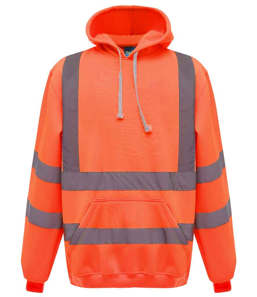 Yoko - Hi-Vis Pull Over Hoodie - YK031 ORA M