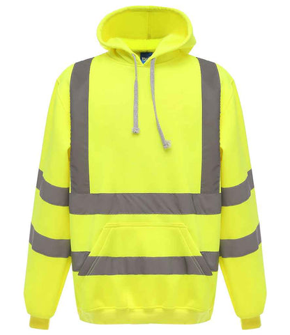 Yoko - Hi-Vis Pull Over Hoodie - YK031 YEL S