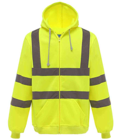Yoko - Hi-Vis Zip Hoodie - YK032 YEL S