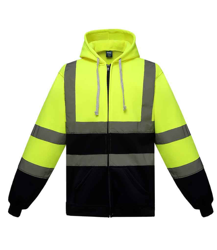 Yoko - Hi-Vis Zip Hoodie - YK032 ORA S