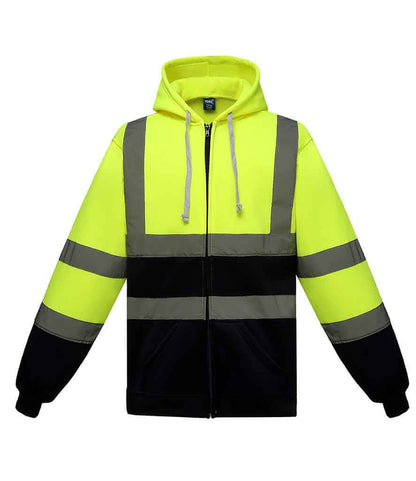 Yoko - Hi-Vis Zip Hoodie - YK032 ORA S