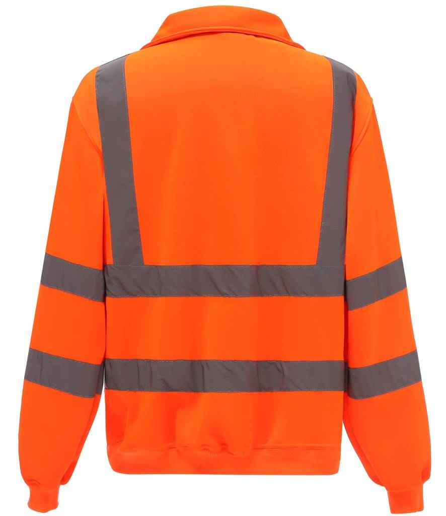 Yoko - Hi-Vis Zip Neck Sweatshirt