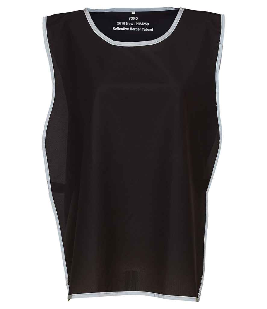 Yoko - Hi-Vis Reflective Border Tabard - YK100 BLK CHILD