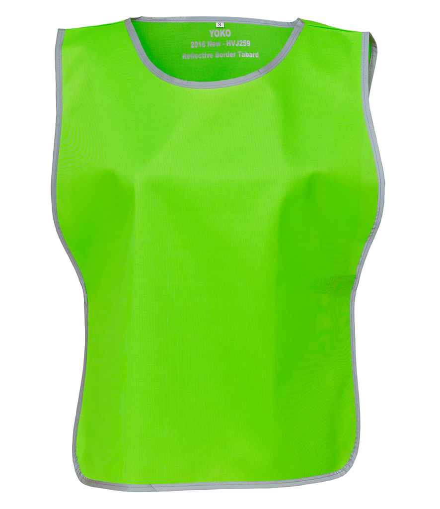 Yoko - Hi-Vis Reflective Border Tabard - YK100 BLK CHILD