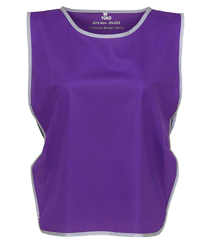 Yoko - Hi-Vis Reflective Border Tabard - YK100 BLK CHILD