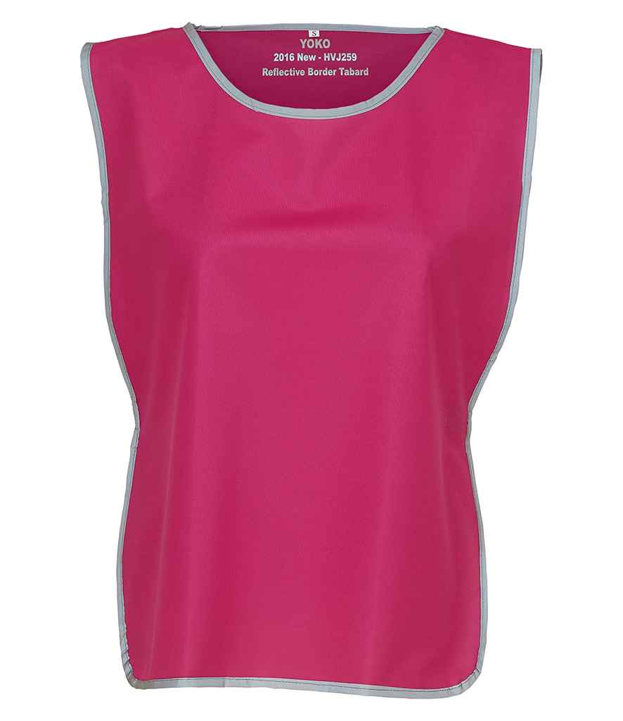 Yoko - Hi-Vis Reflective Border Tabard - YK100 BLK CHILD