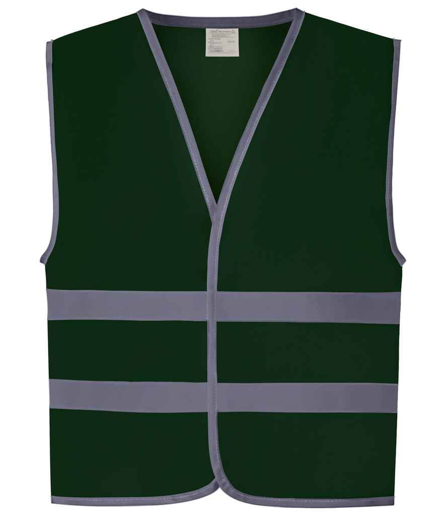 Yoko - Kids Hi-Vis Two Band Waistcoat - YK106B PCG S
