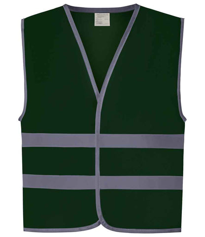 Yoko - Kids Hi-Vis Two Band Waistcoat - YK106B PCG S