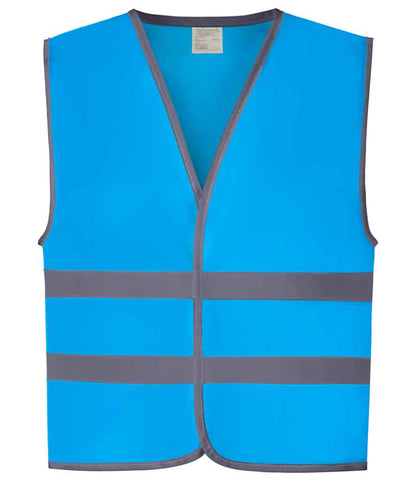 Yoko - Kids Hi-Vis Two Band Waistcoat - YK106B SAP S