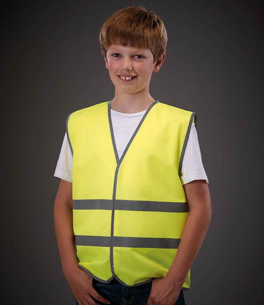 Yoko - Kids Hi-Vis Two Band Waistcoat