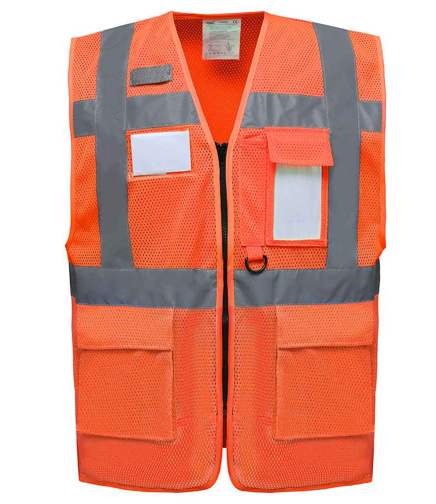 Yoko - Hi-Vis Top Cool Open Mesh Executive Waistcoat