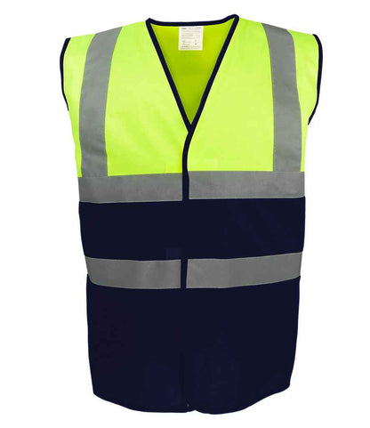Yoko - Two Tone Waistcoat - YK111 YL/BK S