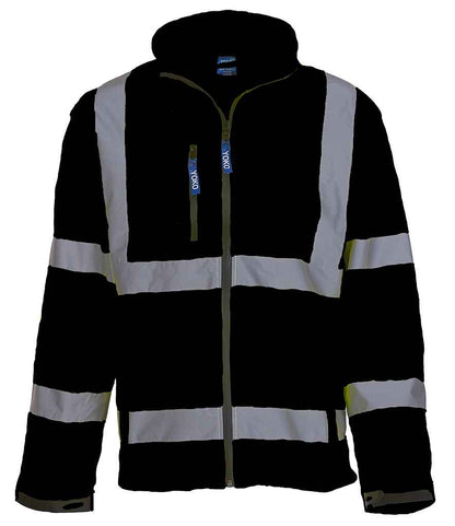 Yoko - Hi-Vis Soft Shell Jacket - YK206 BLK S