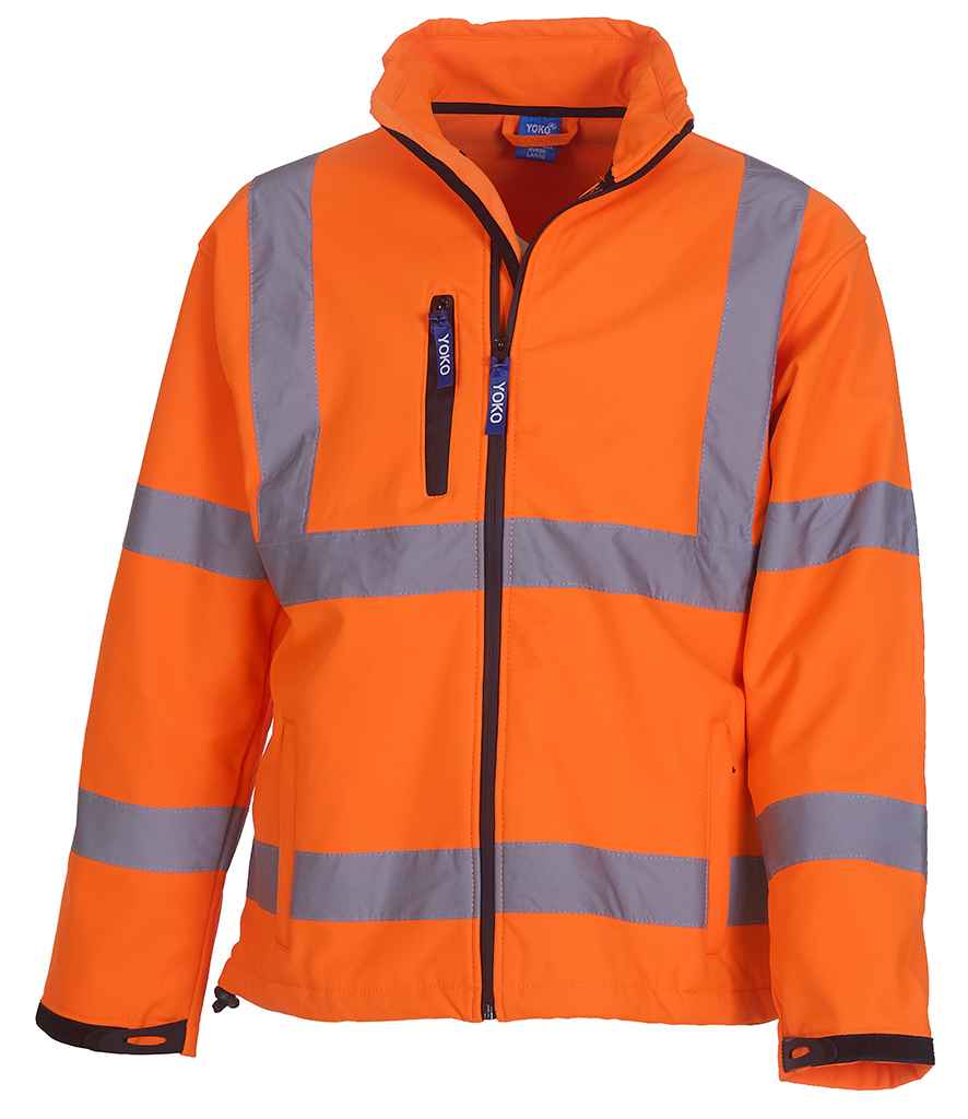Yoko - Hi-Vis Soft Shell Jacket - YK206 YL/NV S