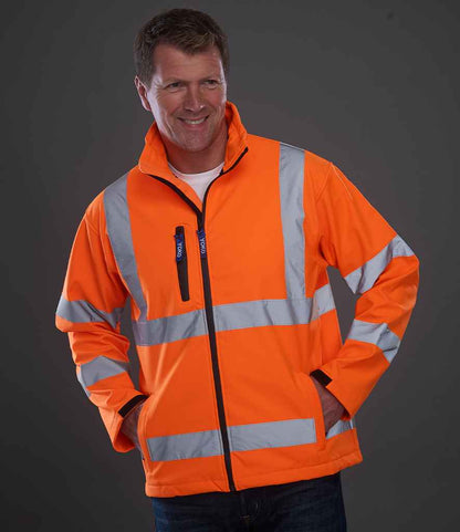Yoko - Hi-Vis Soft Shell Jacket - YK206 ORA S