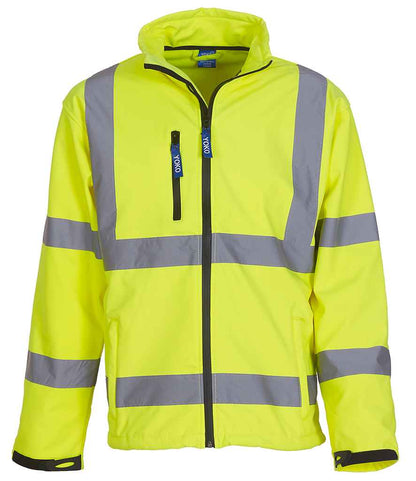Yoko - Hi-Vis Soft Shell Jacket - YK206 YEL S