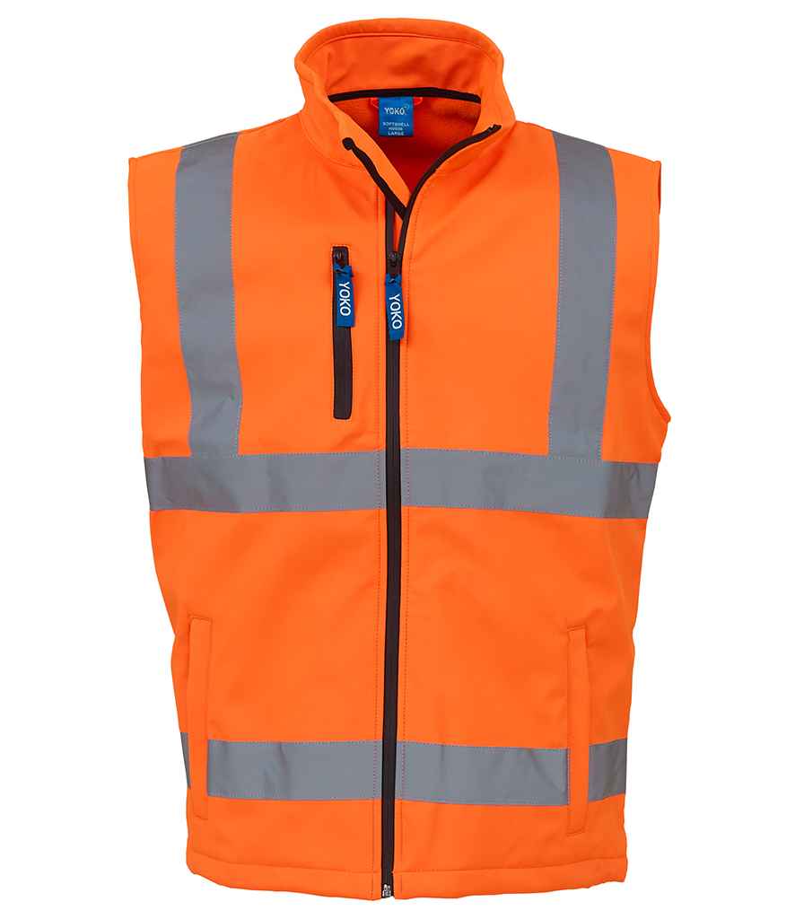 Yoko - Hi-Vis Soft Shell Gilet - YK207 ORA S