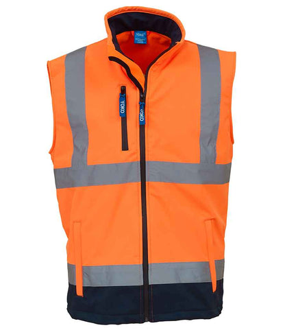Yoko - Hi-Vis Soft Shell Gilet - YK207 OR/NV S