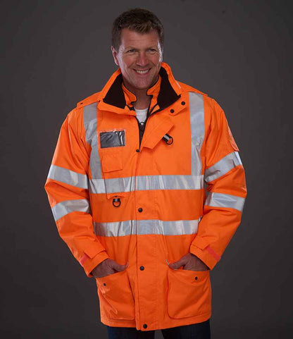 Yoko - Hi-Vis Multi-Function 7-in-1 Jacket - YK209 ORA S