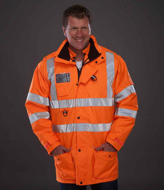 Yoko - Hi-Vis Multi-Function 7-in-1 Jacket - YK209 ORA S