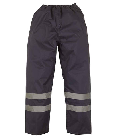 Yoko - Hi-Vis Waterproof Overtrousers - YK210 NAV S