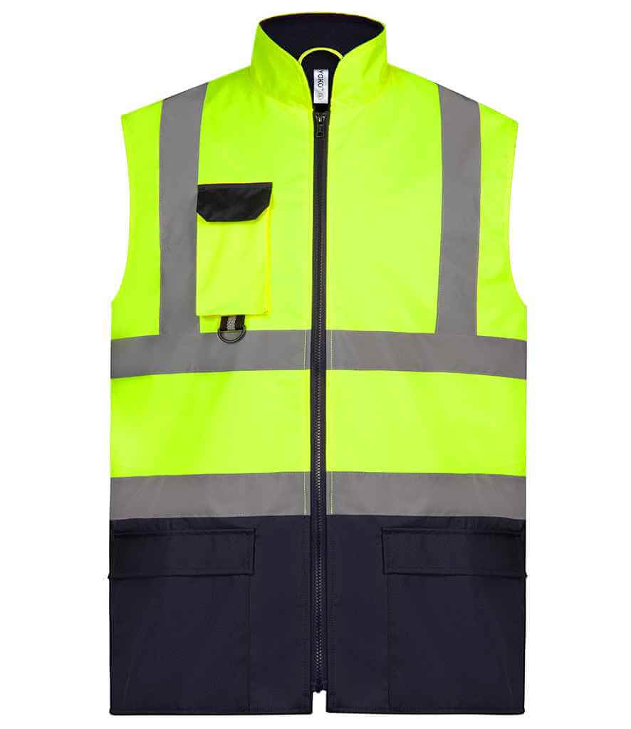Yoko - Two Tone Bodywarmer - YK215 OR/NV S