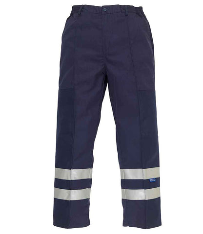 Yoko - Reflective Poly/Cotton Ballistic Trousers - YK302 NAV 30/R