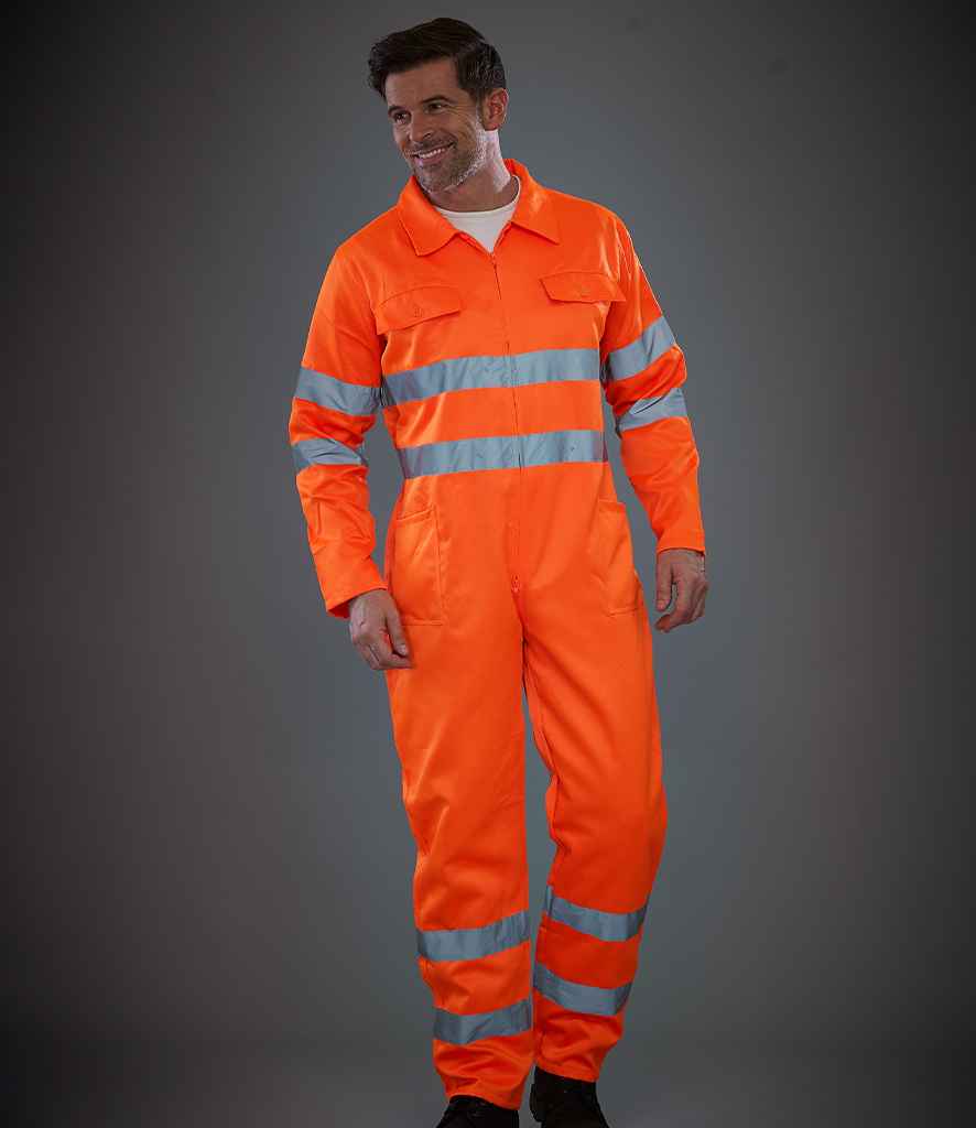 Yoko - Hi-Vis Poly/Cotton Coverall - YK303 ORA S