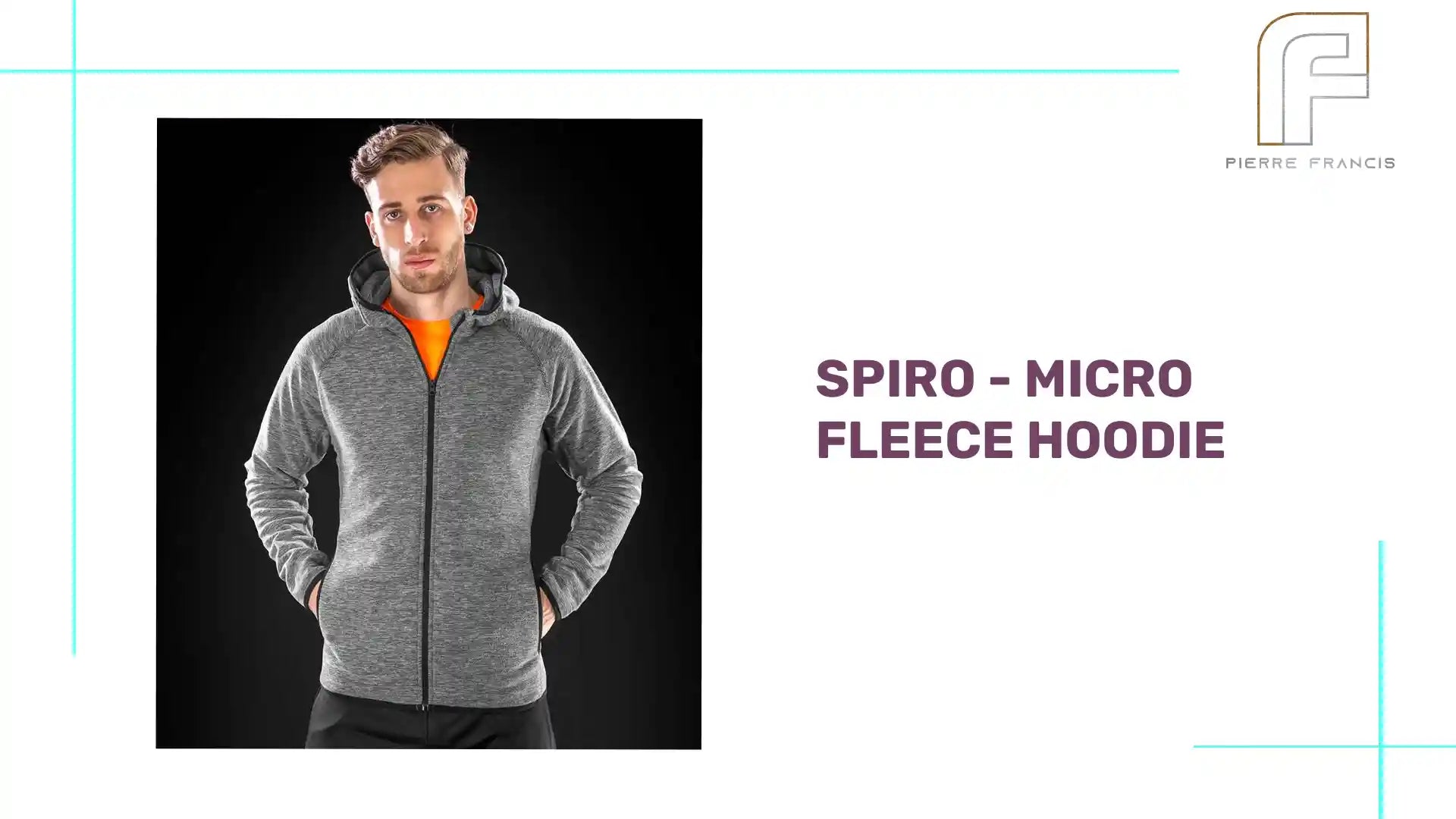 Spiro - Micro Fleece Hoodie - SR245M GY/BK S