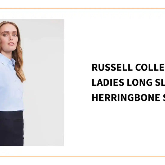 Russell Collection - Ladies Long Sleeve Herringbone Shirt - 962F LBL XS