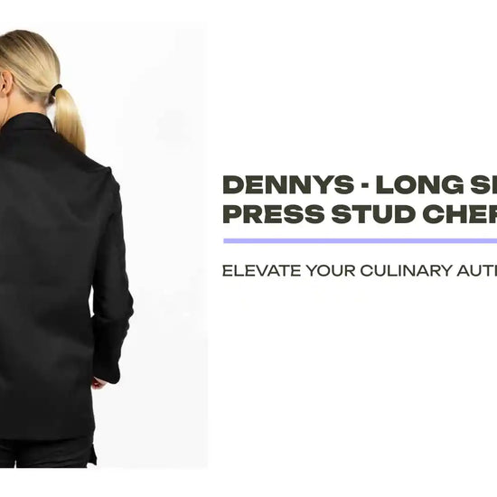 Dennys - Long Sleeve Press Stud Chef's Jacket by@Outfy
