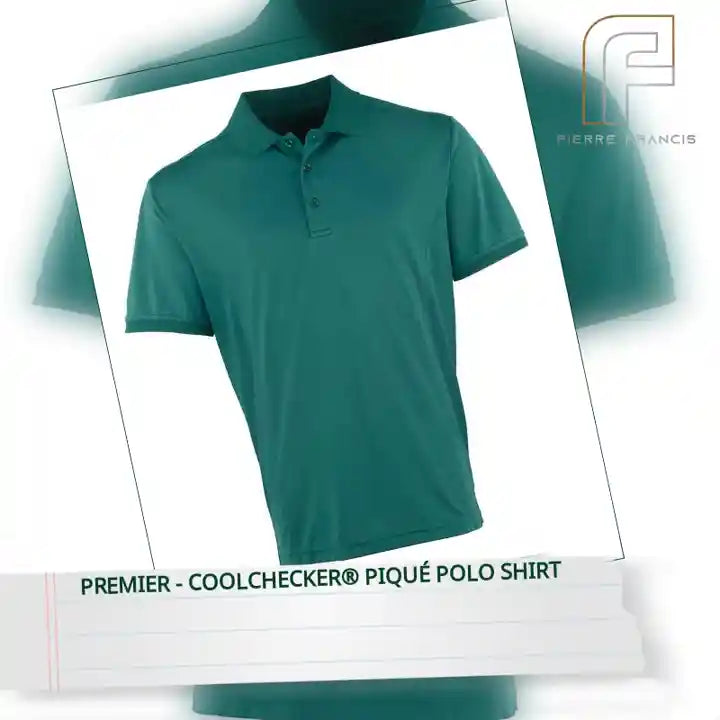 Premier - Coolchecker&reg; Piqu&eacute; Polo Shirt by@Outfy