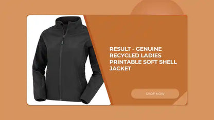 Result - Genuine Recycled Ladies Printable Soft Shell Jacket by@Outfy