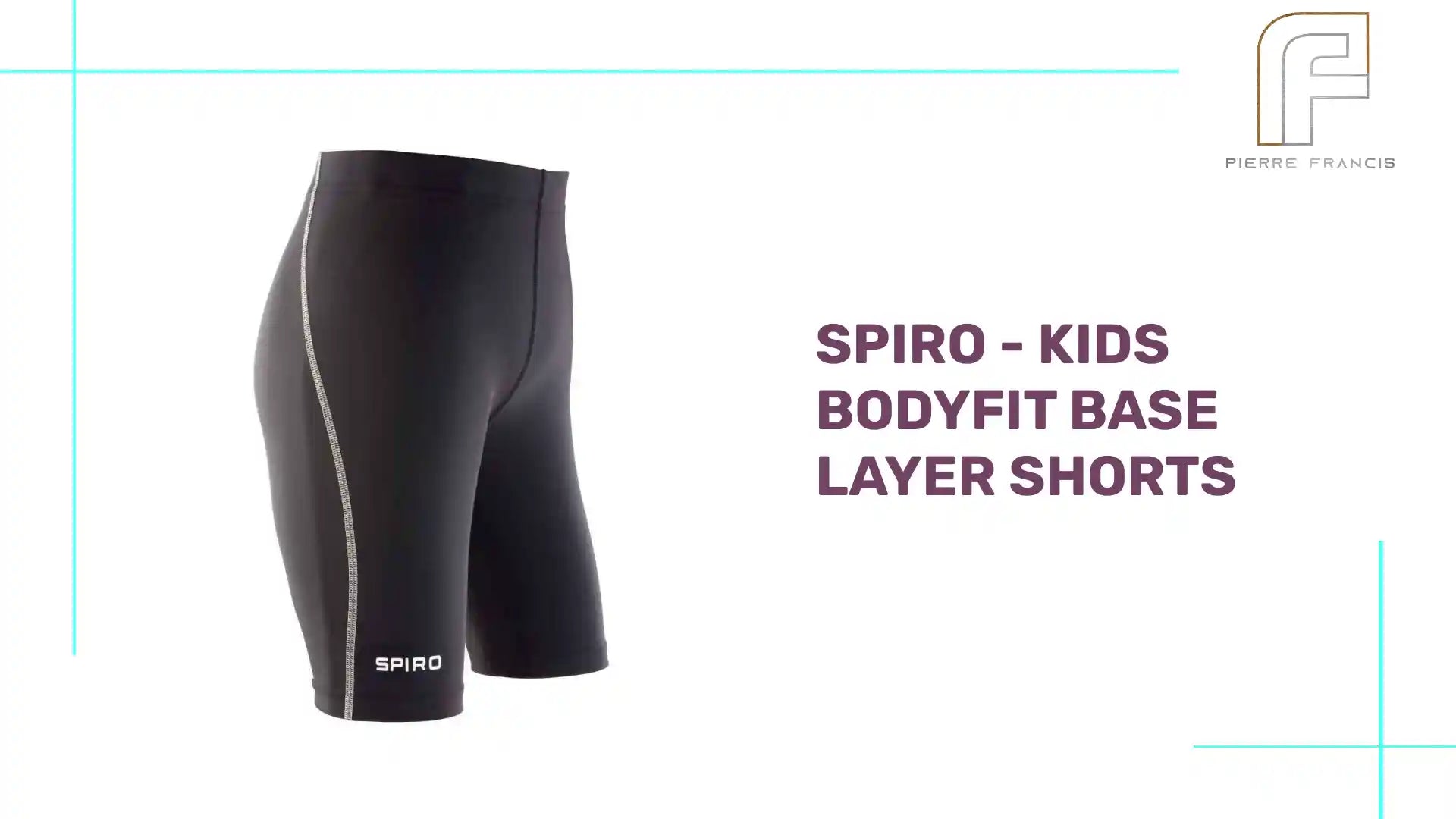 Spiro - Kids Bodyfit Base Layer Shorts by@Outfy