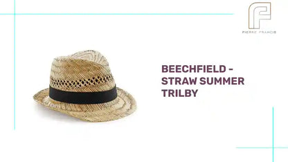 Beechfield - Straw Summer Trilby by@Outfy