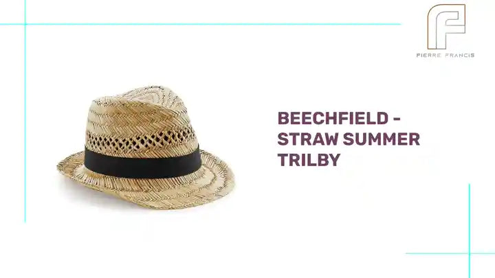 Beechfield - Straw Summer Trilby by@Outfy