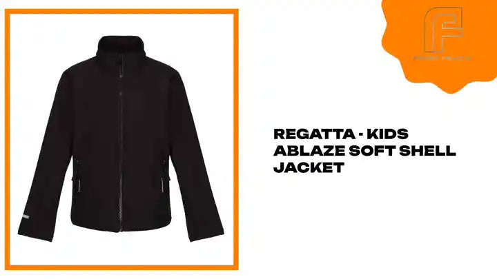 Regatta - Kids Ablaze Soft Shell Jacket by@Outfy