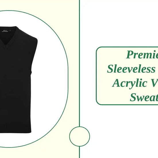 Premier - Sleeveless Cotton Acrylic V Neck Sweater - PR699 BLK XS